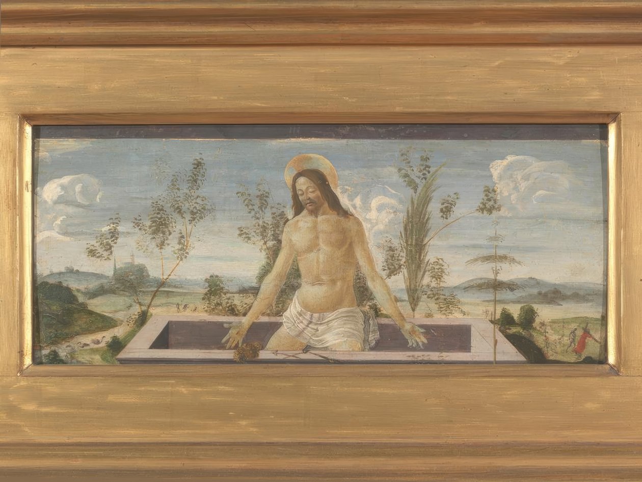 基督在坟墓里 作者 桑德罗·波提切利（Sandro Botticelli）