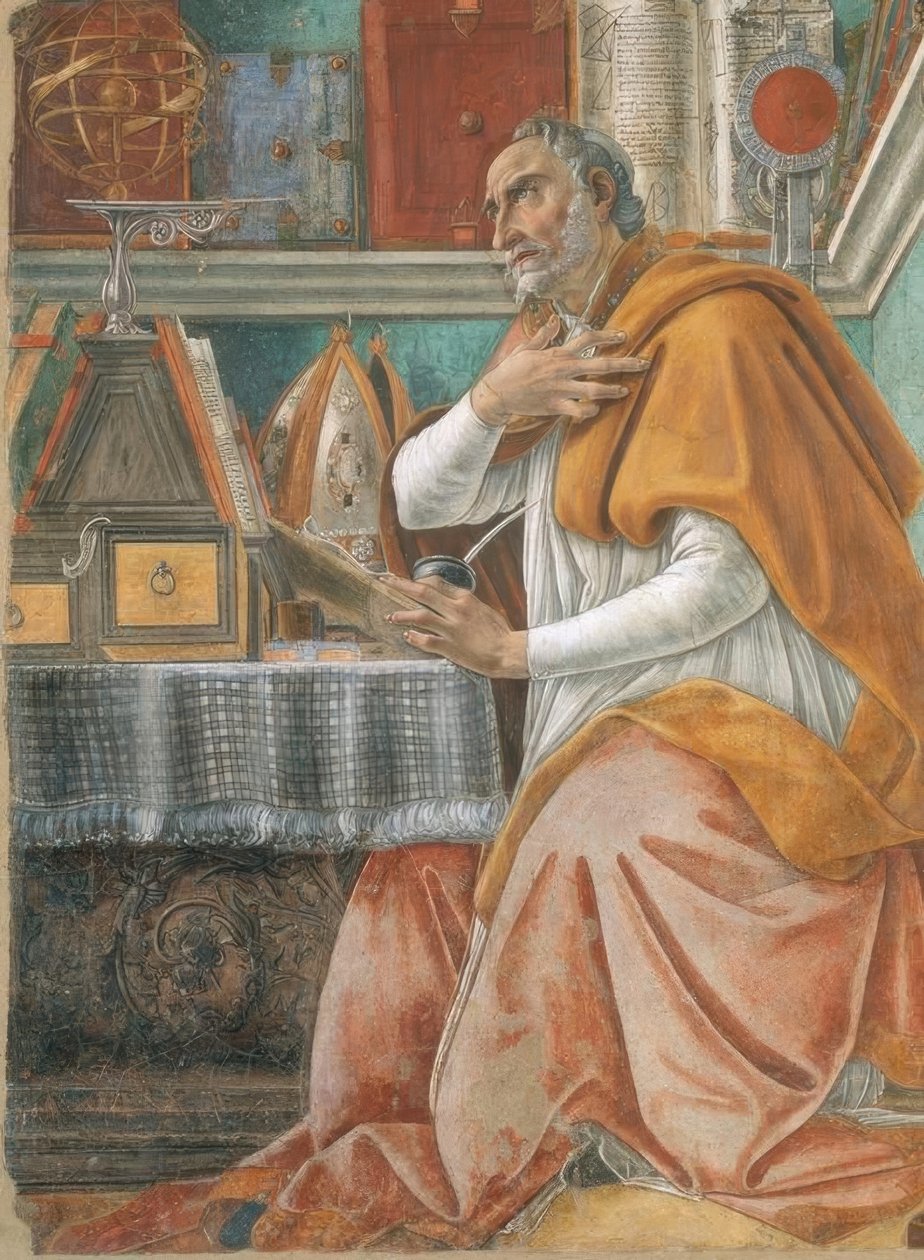 圣奥古斯丁 作者 桑德罗·波提切利（Sandro Botticelli）