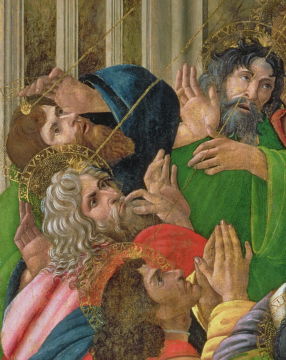 1495-1505年圣灵后裔的细节 作者 桑德罗·波提切利（Sandro Botticelli）