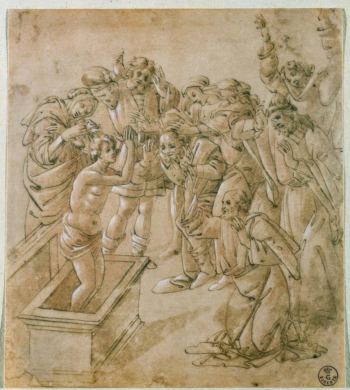 西奥菲勒斯之子的复活 作者 桑德罗·波提切利（Sandro Botticelli）