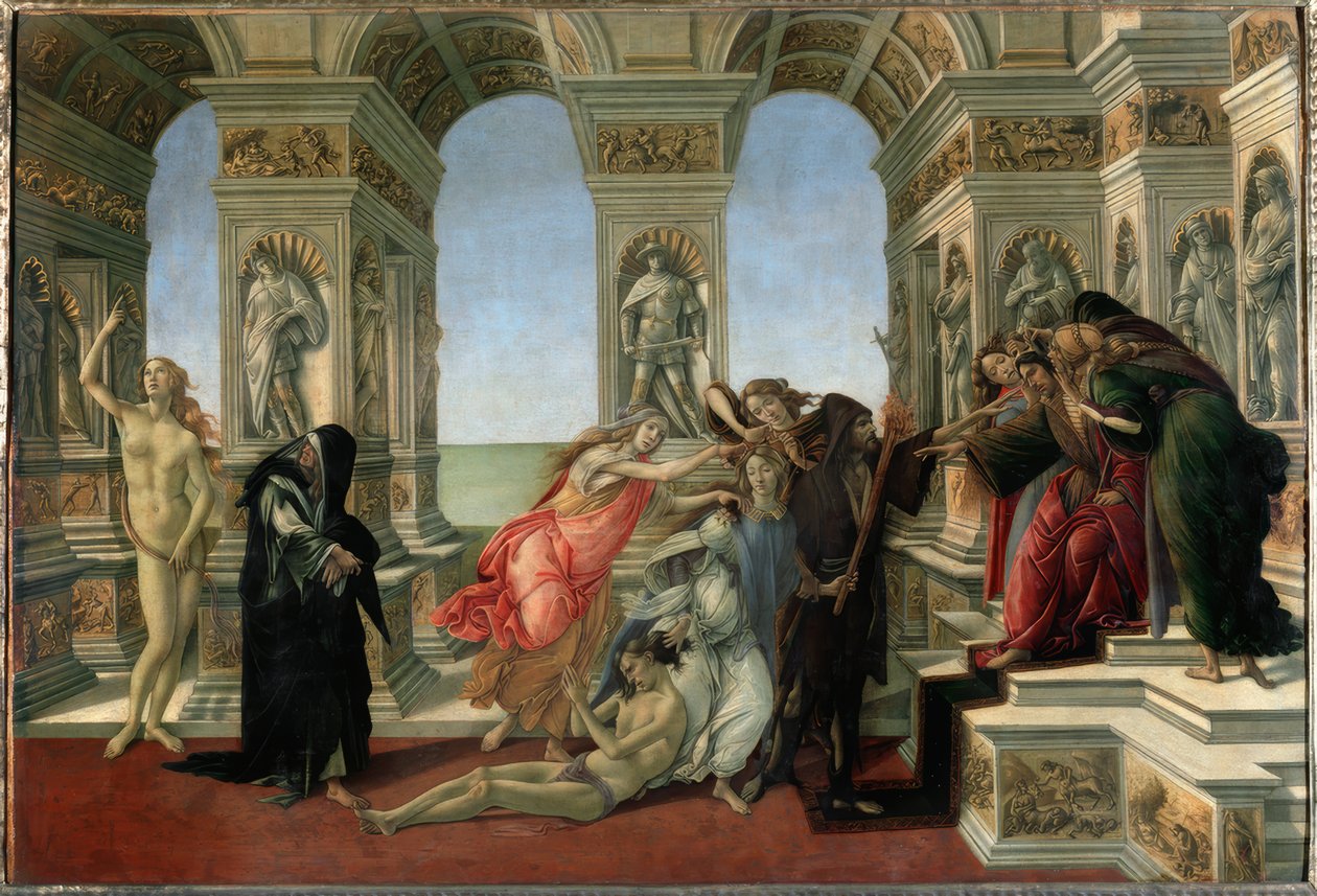 Apelles的诽谤 作者 桑德罗·波提切利（Sandro Botticelli）