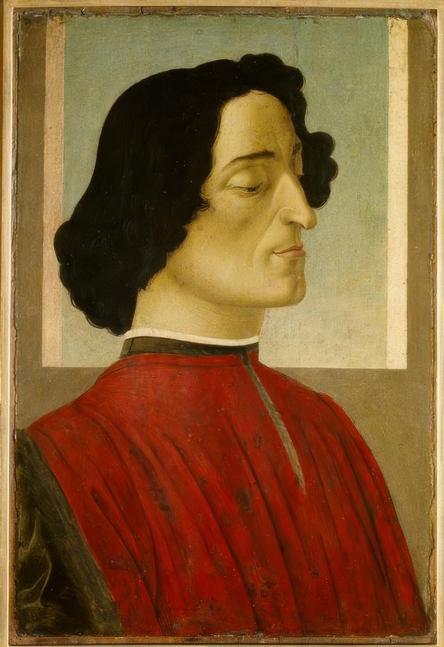 Giuliano de&39;Medici -宝石。诉波提切利 作者 桑德罗·波提切利（Sandro Botticelli）
