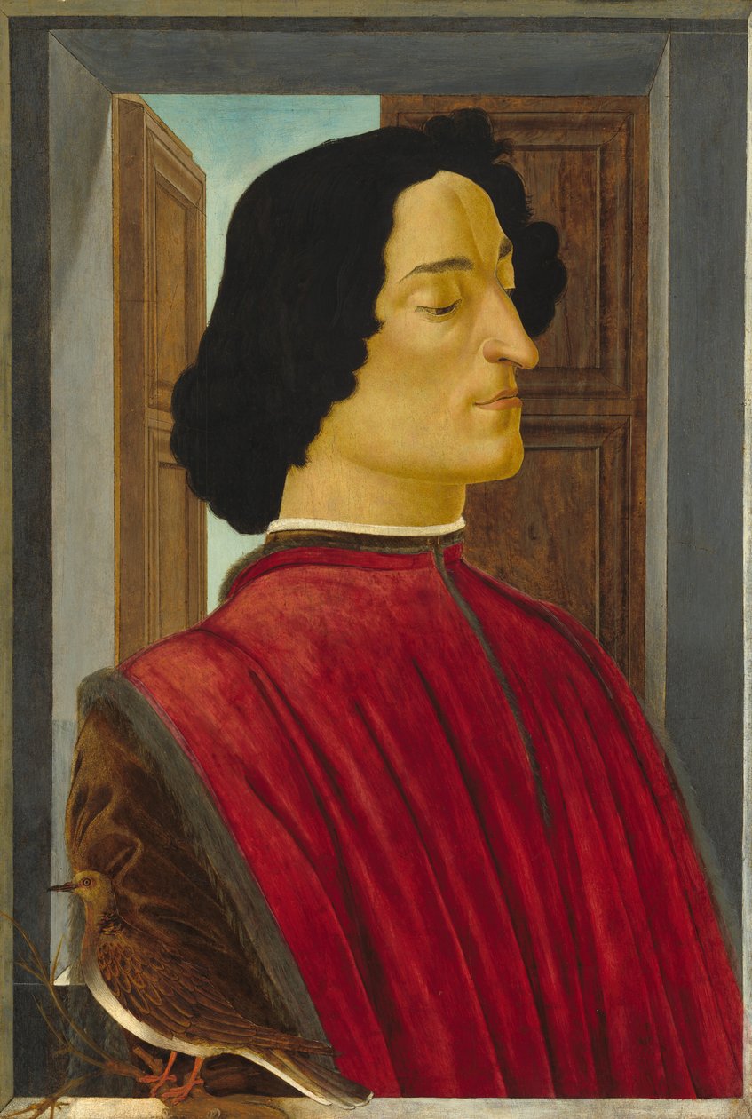 朱利亚诺-德-美第奇，约1478-1480。 作者 桑德罗·波提切利（Sandro Botticelli）