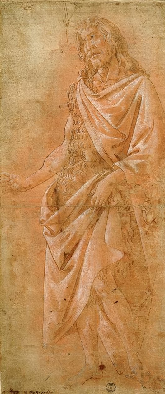 施洗约翰与横幅 作者 桑德罗·波提切利（Sandro Botticelli）