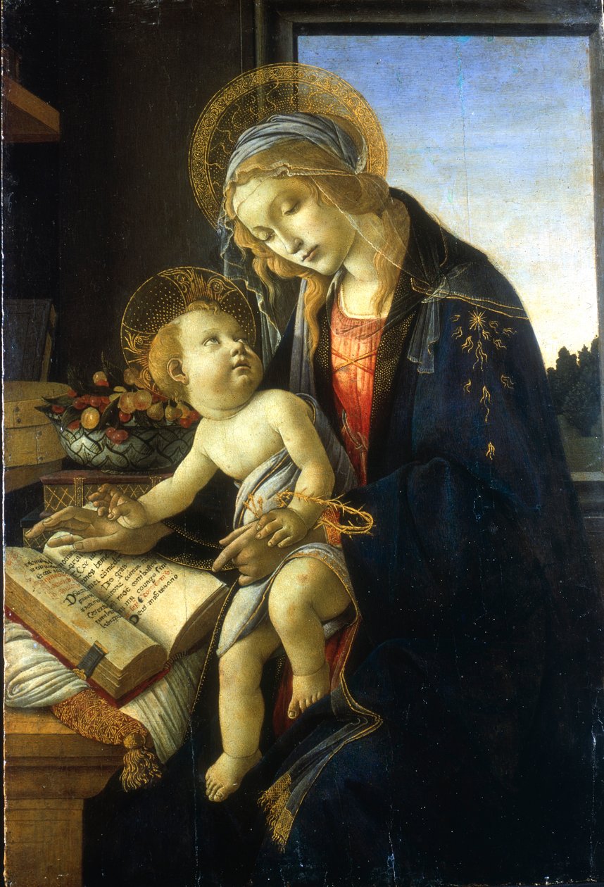 麦当娜与圣女麦当娜，1483年。 作者 桑德罗·波提切利（Sandro Botticelli）