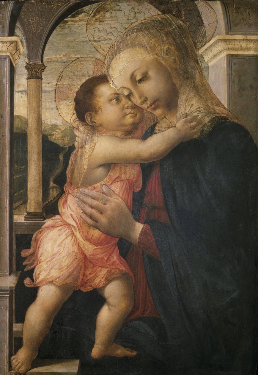 麦当娜和孩子，大约1466-1467年 作者 桑德罗·波提切利（Sandro Botticelli）
