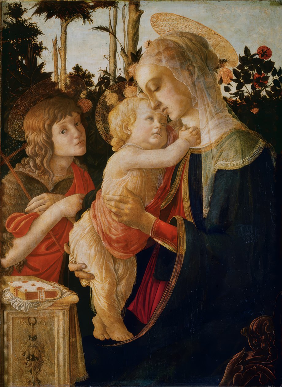 麦当娜与孩子和约翰内斯本 作者 桑德罗·波提切利（Sandro Botticelli）