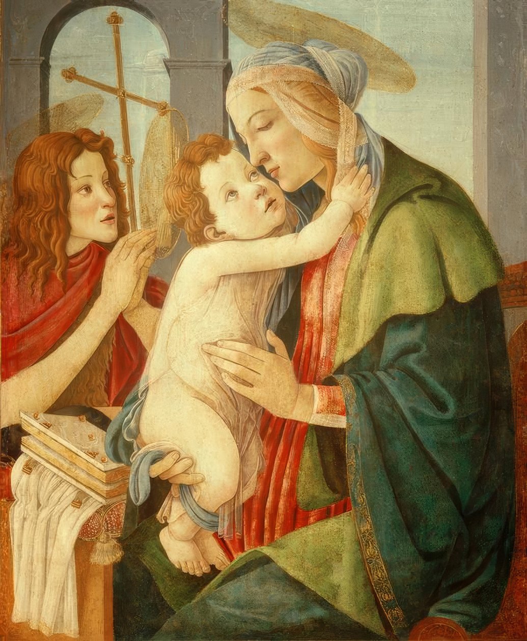 麦当娜与孩子和约翰内斯本 作者 桑德罗·波提切利（Sandro Botticelli）