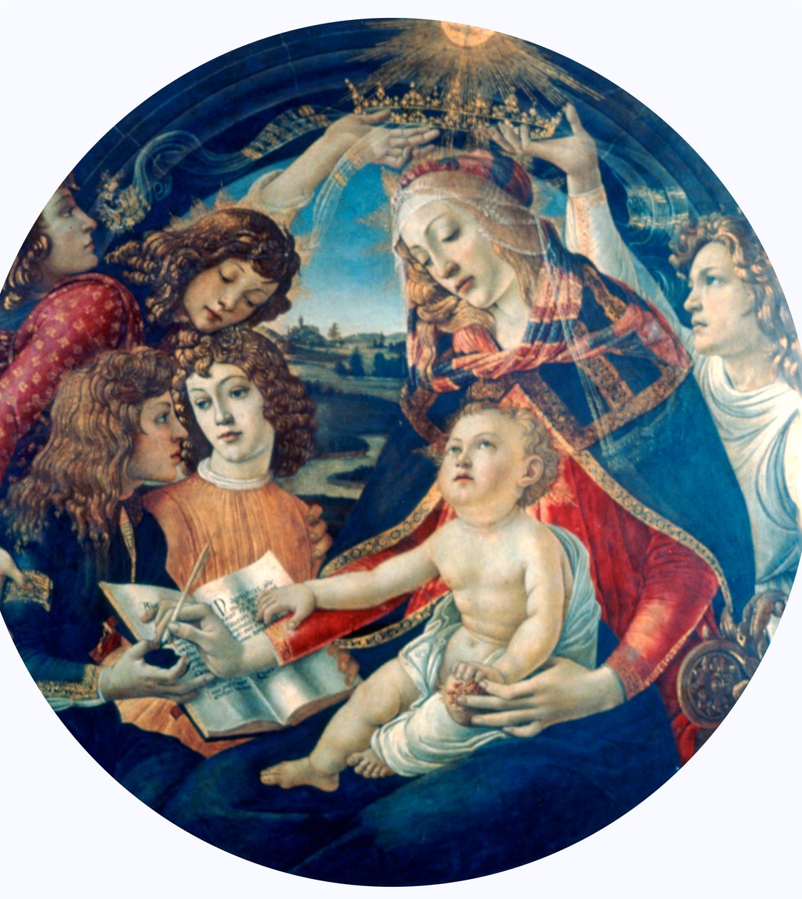 圣母大殿（Madonna of the Magnificat），1482年 作者 桑德罗·波提切利（Sandro Botticelli）