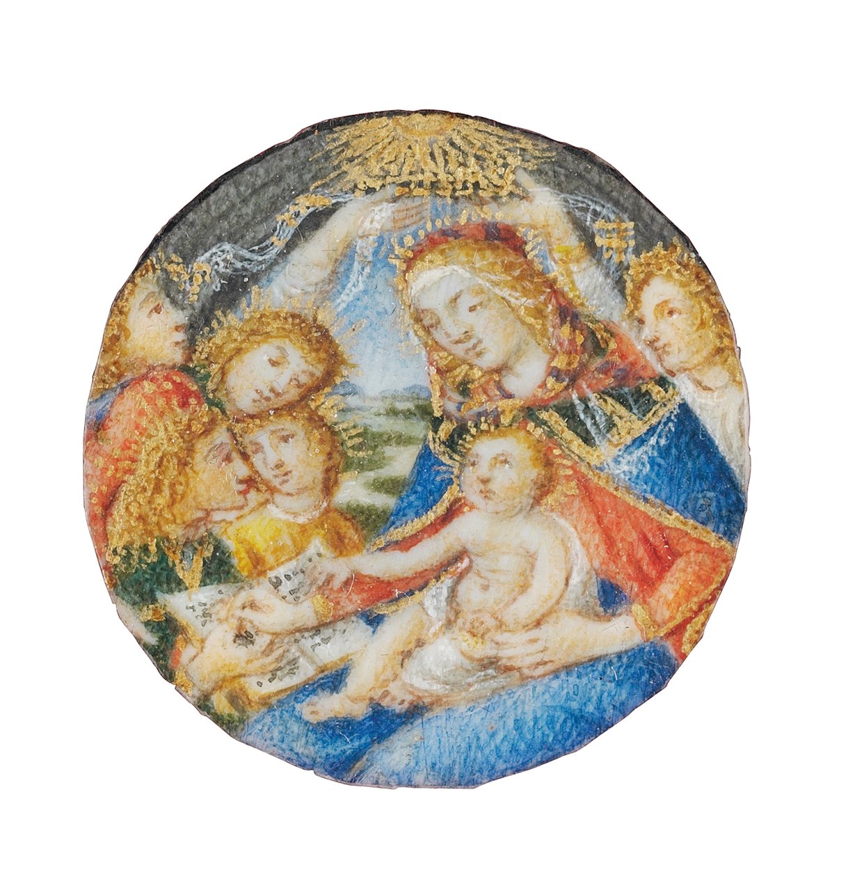 15世纪末-16世纪初，佛罗伦萨圣母大教堂（Madonna of Magnificat） 作者 桑德罗·波提切利（Sandro Botticelli）