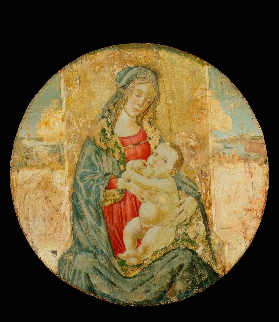 玛丽亚和孩子 作者 桑德罗·波提切利（Sandro Botticelli）