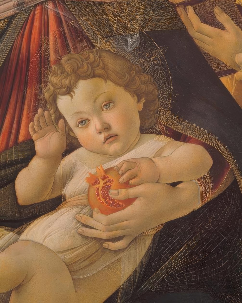 玛丽与孩子和六个天使 作者 桑德罗·波提切利（Sandro Botticelli）