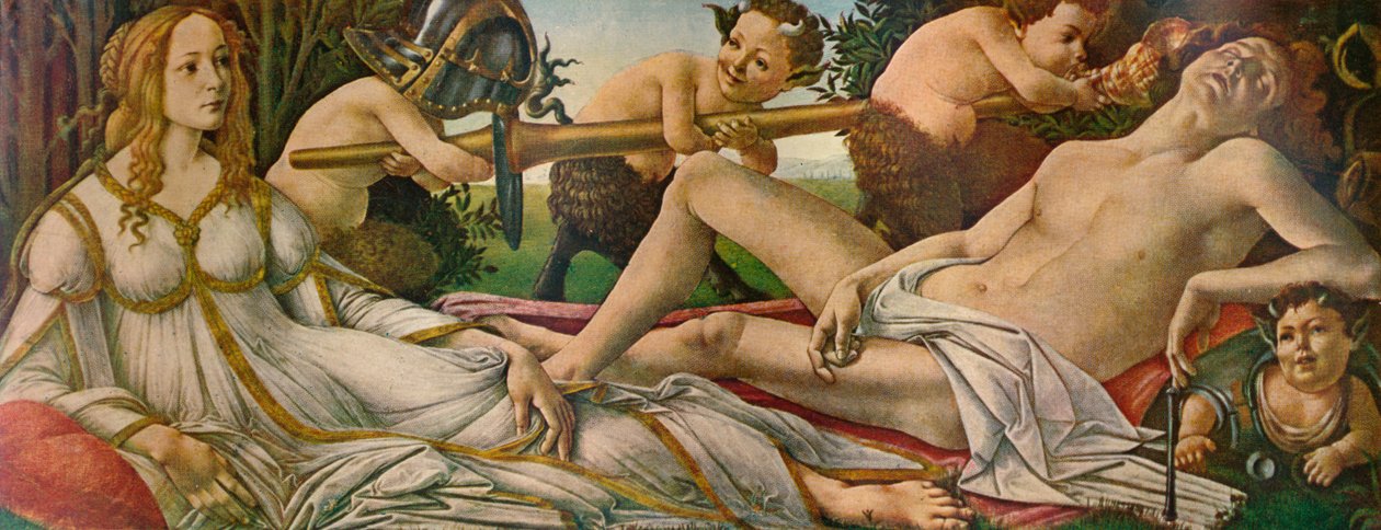火星和金星，c1485，1911年 作者 桑德罗·波提切利（Sandro Botticelli）