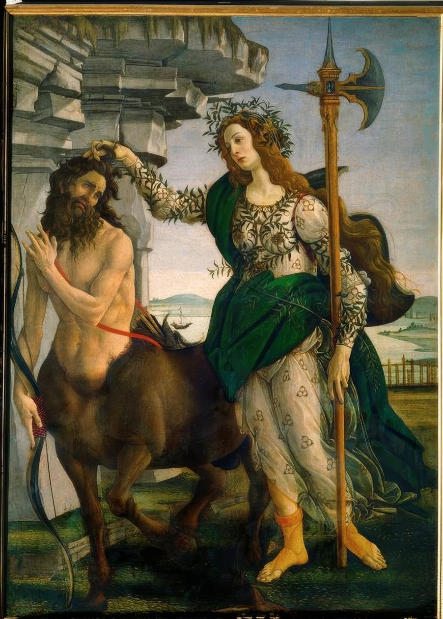 密涅瓦制服了半人马 作者 桑德罗·波提切利（Sandro Botticelli）