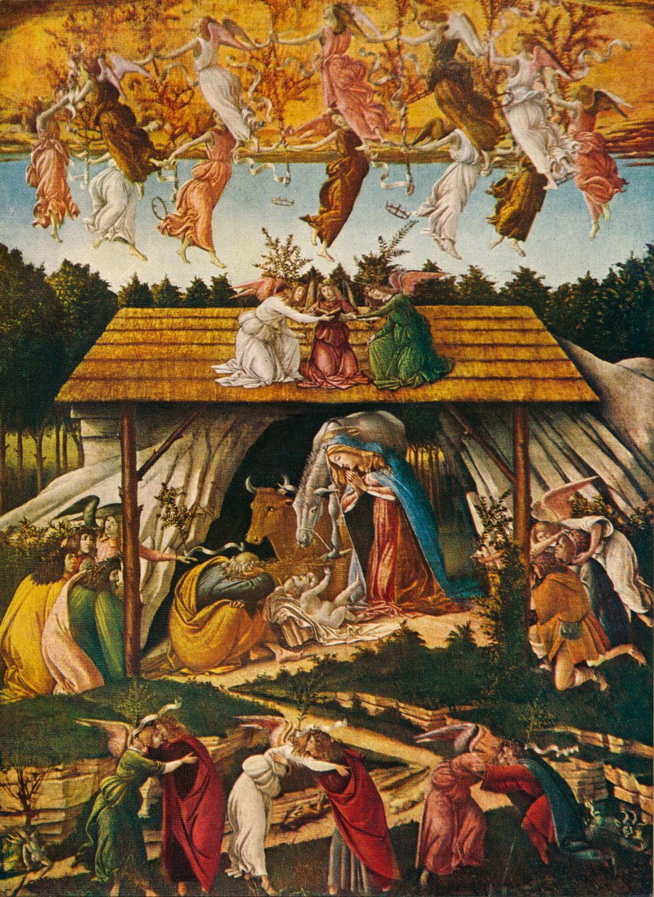 神秘诞生，1500，1909年 作者 桑德罗·波提切利（Sandro Botticelli）