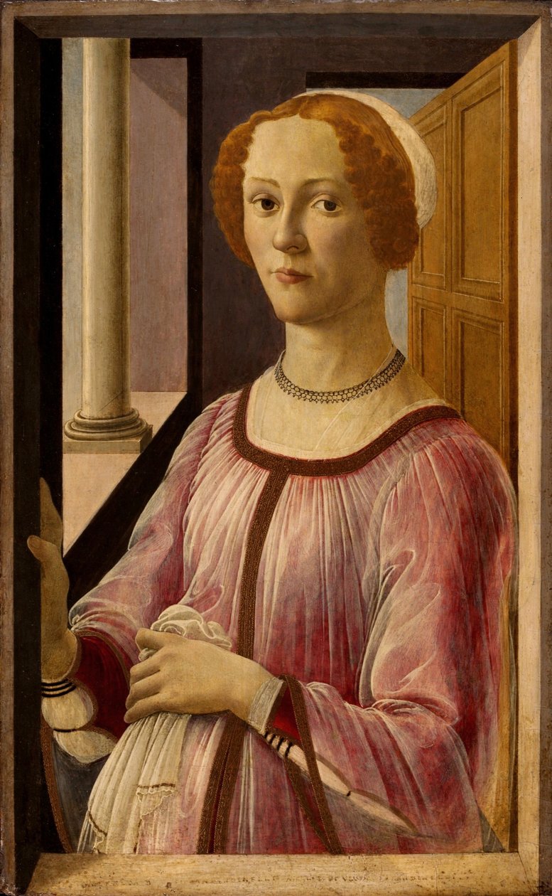 约1475年的翡翠班迪内利肖像 作者 桑德罗·波提切利（Sandro Botticelli）
