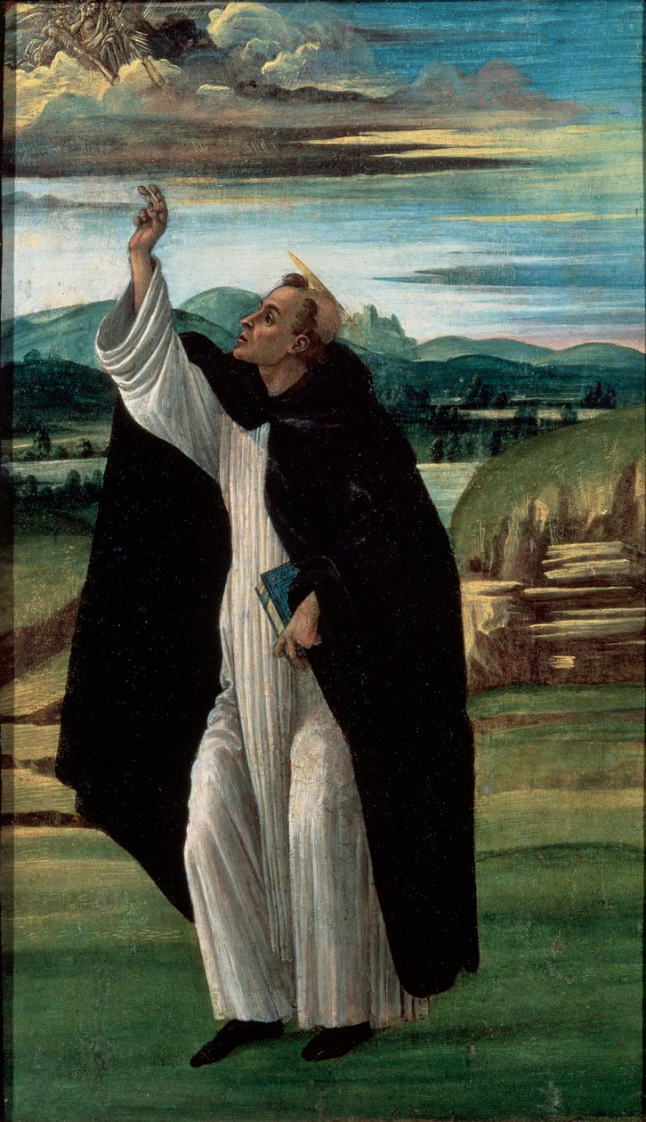 圣多米尼克（1490年代） 作者 桑德罗·波提切利（Sandro Botticelli）