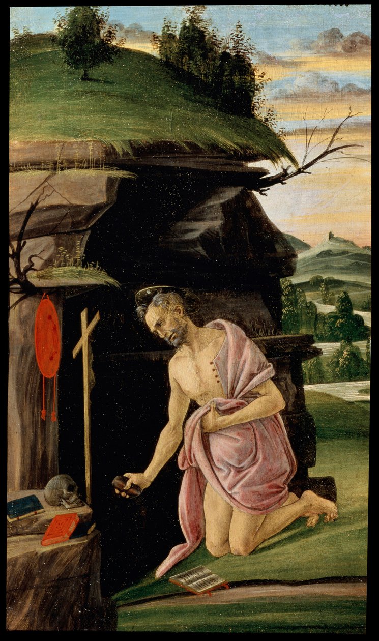 圣热罗姆，1498年至1505年 作者 桑德罗·波提切利（Sandro Botticelli）