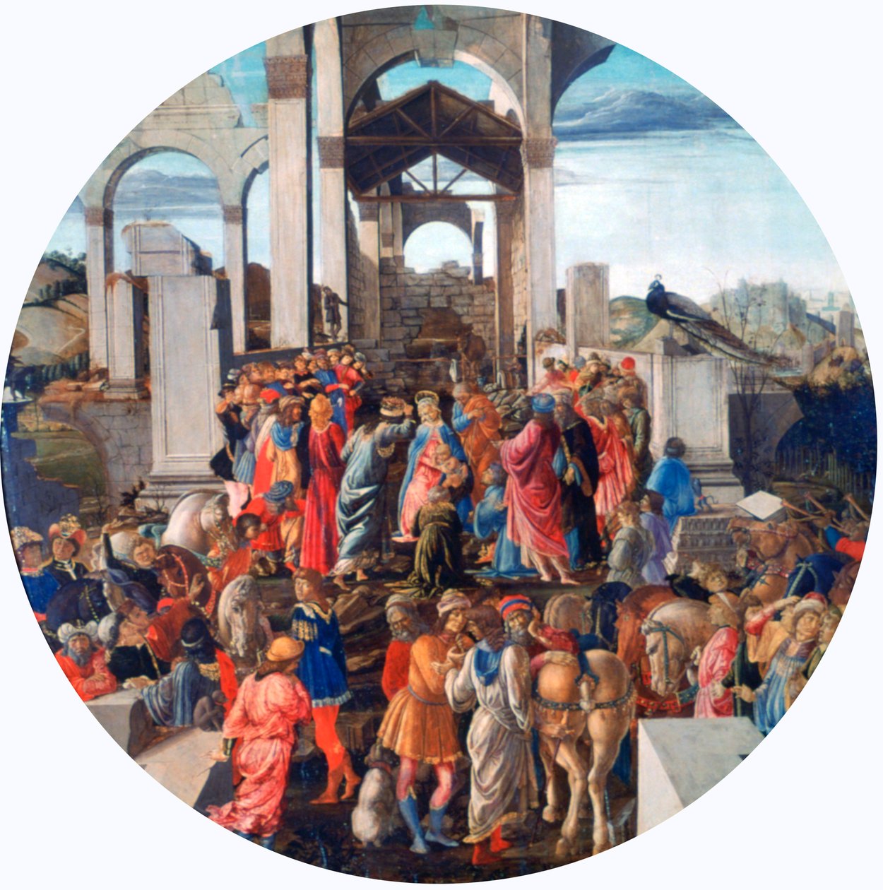 国王的崇拜，c1470-1475 作者 桑德罗·波提切利（Sandro Botticelli）