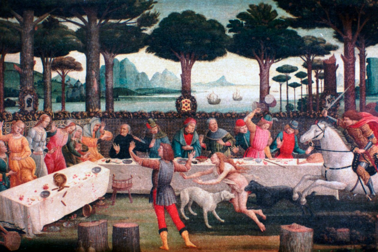 松林宴会1482-1483年 作者 桑德罗·波提切利（Sandro Botticelli）