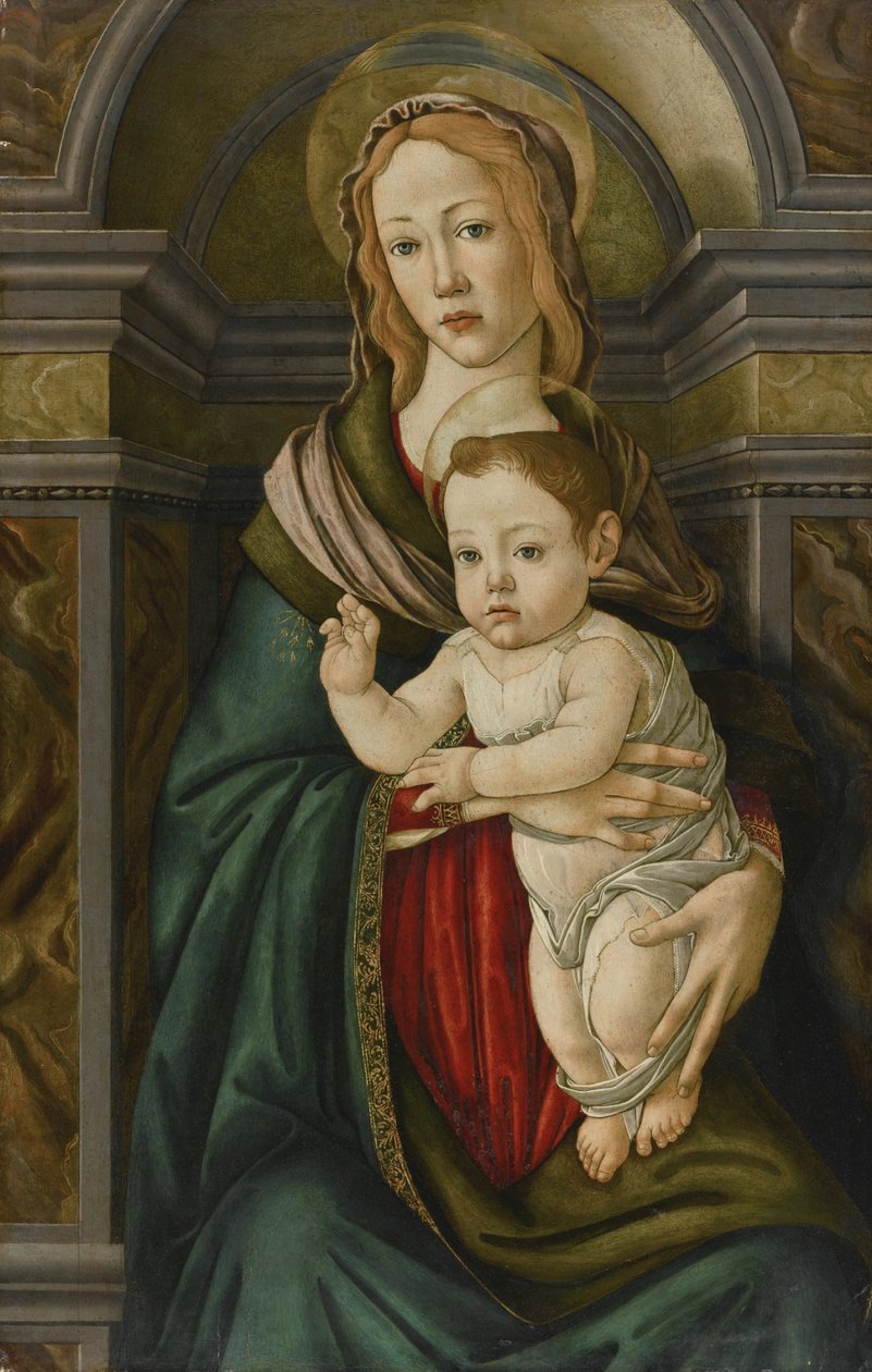 圣母与圣婴 作者 桑德罗·波提切利（Sandro Botticelli）
