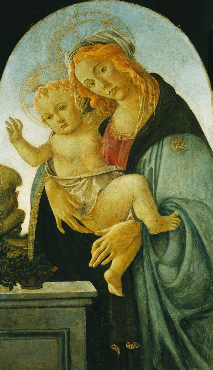 麦当娜和孩子， 作者 桑德罗·波提切利（Sandro Botticelli）