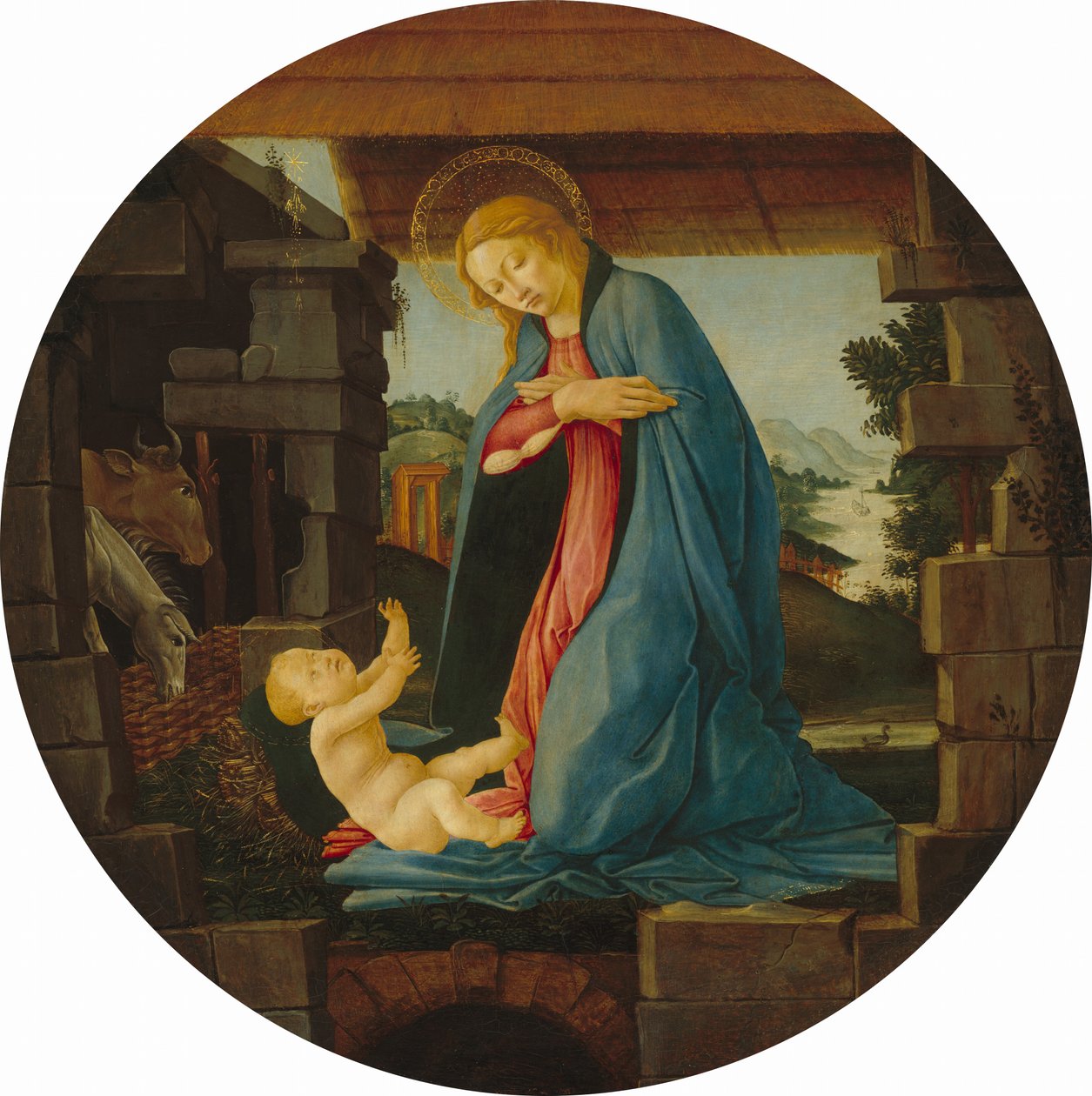 拥抱孩子的圣母 作者 桑德罗·波提切利（Sandro Botticelli）