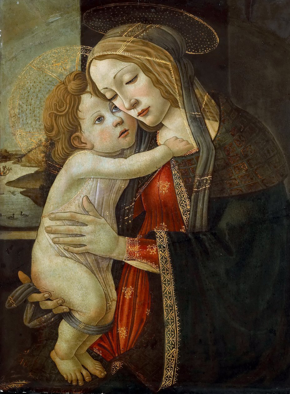 圣母与儿童》，约1500年。 作者 桑德罗·波提切利（Sandro Botticelli）