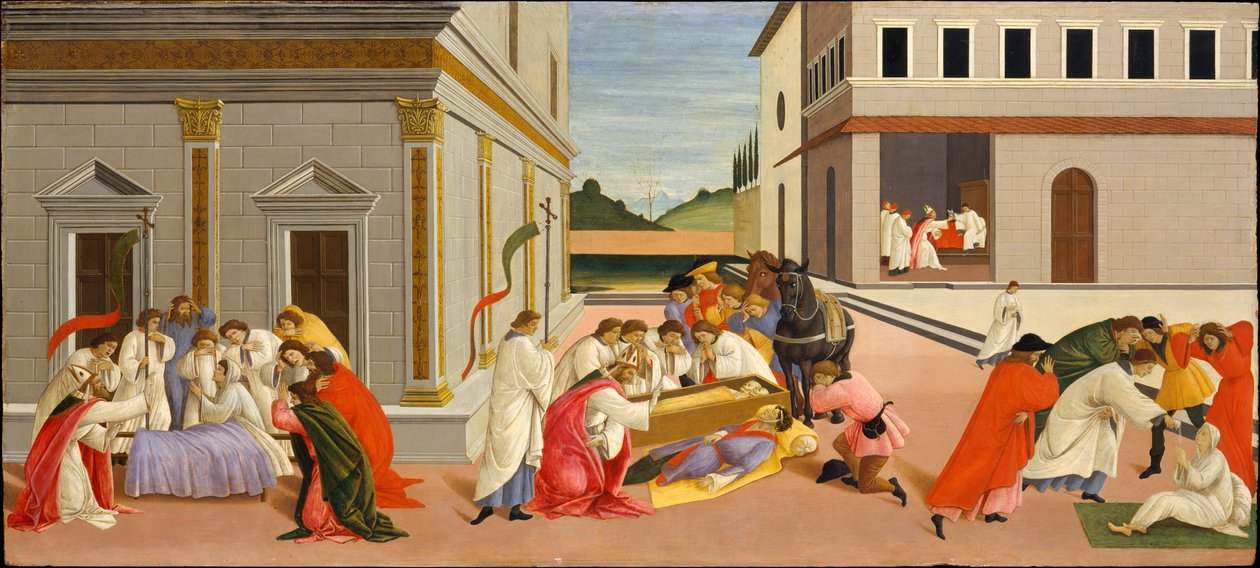 圣泽诺比乌斯的三个奇迹 作者 桑德罗·波提切利（Sandro Botticelli）