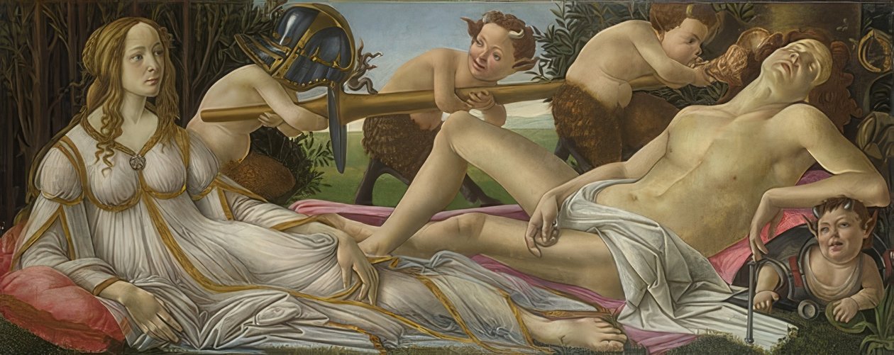 金星和火星。约于1485年 作者 桑德罗·波提切利（Sandro Botticelli）