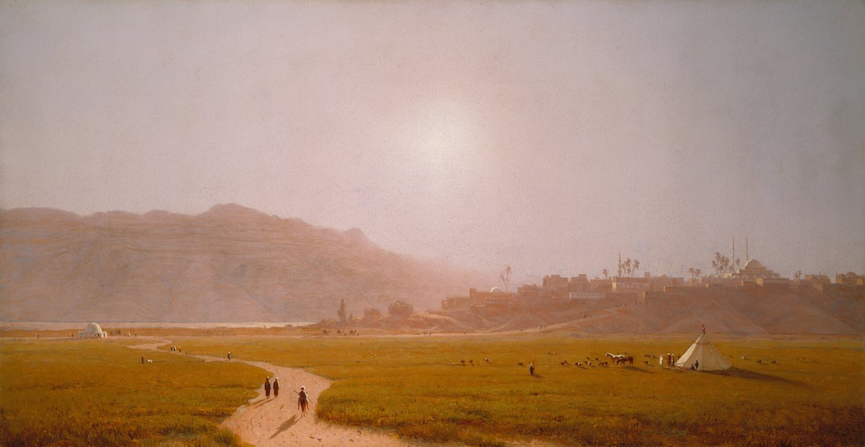 西奥特，埃及，1874年。 作者 桑福德·罗宾逊·吉福德