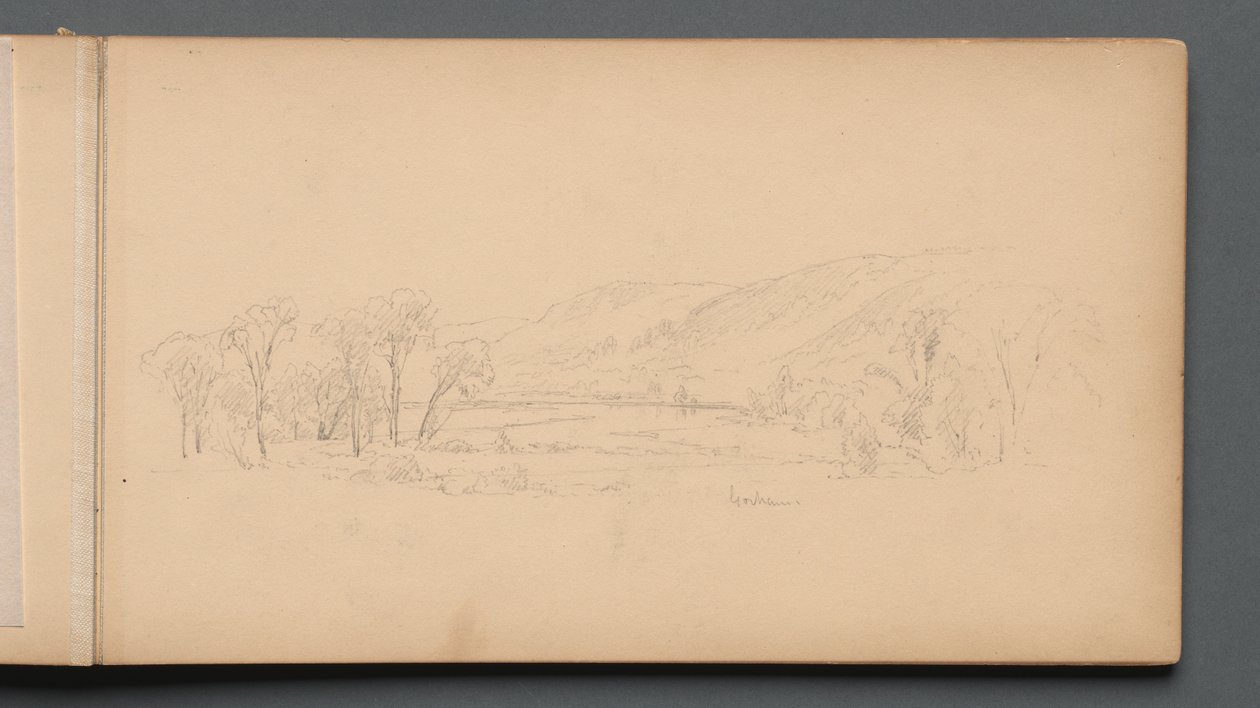 速写本，第06页：缅因州戈勒姆（Gorham Maine），1859年。 作者 桑福德·罗宾逊·吉福德