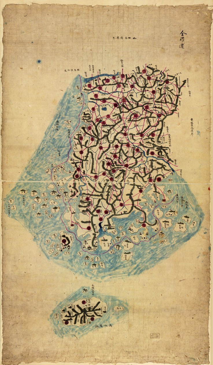 Chosŏn chido LOC 83675009-3 作者 桑基冲