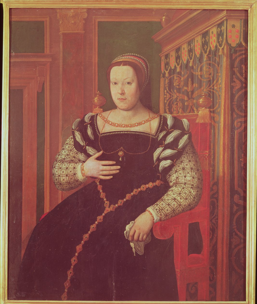 Catherine de Medici，1585-86 作者 桑蒂·迪托（Santi di Tito）