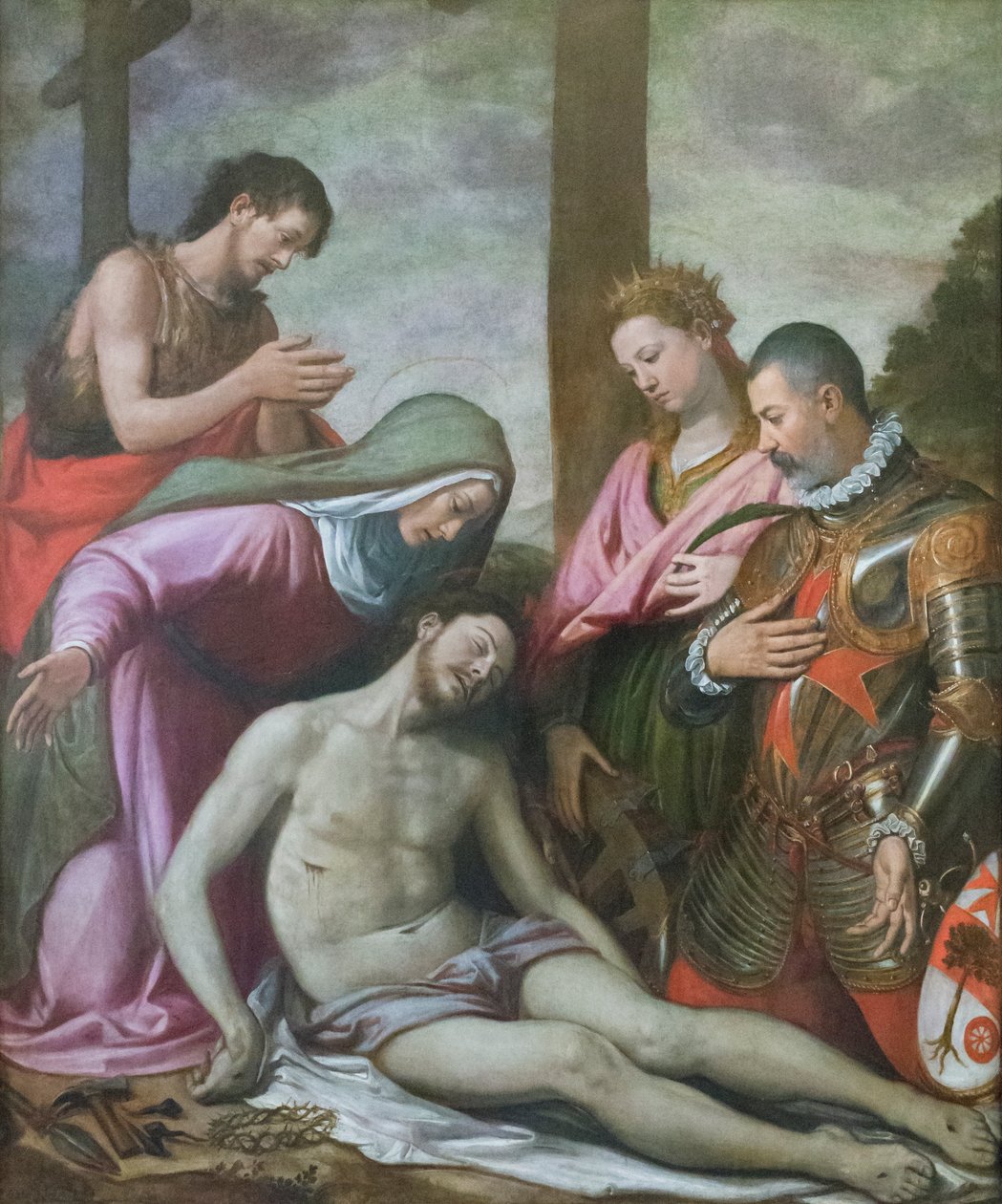 基督的沉积，c。 1592（木板油画 作者 桑蒂·迪托（Santi di Tito）