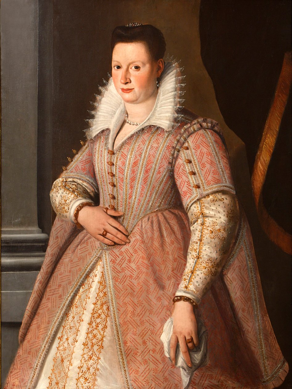 16世纪的比安卡·卡佩罗（Bianca Cappello）肖像1548-1587。 作者 桑蒂·迪托（Santi di Tito）