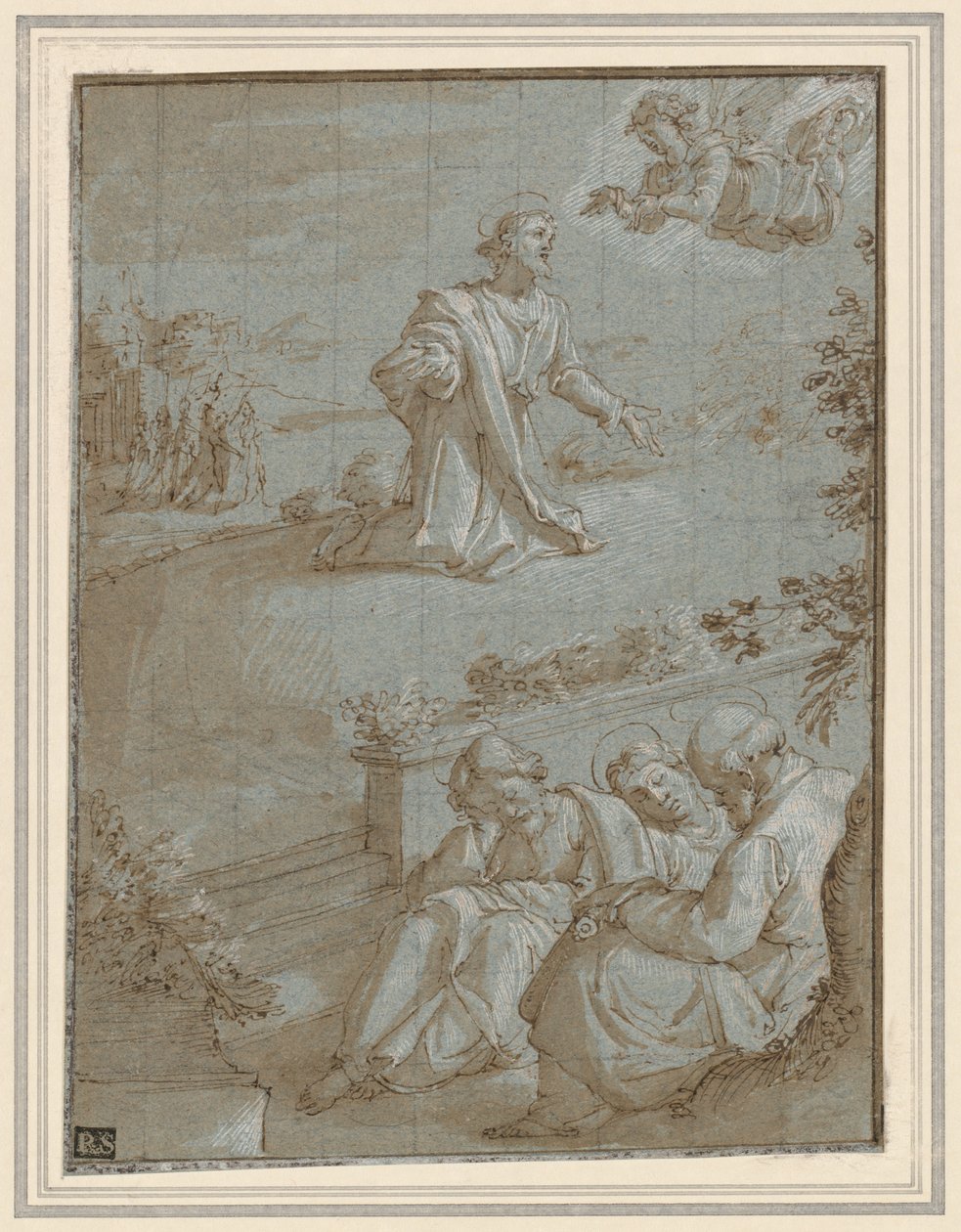 花园中的痛苦者c。 1591。 作者 桑蒂·迪托（Santi di Tito）