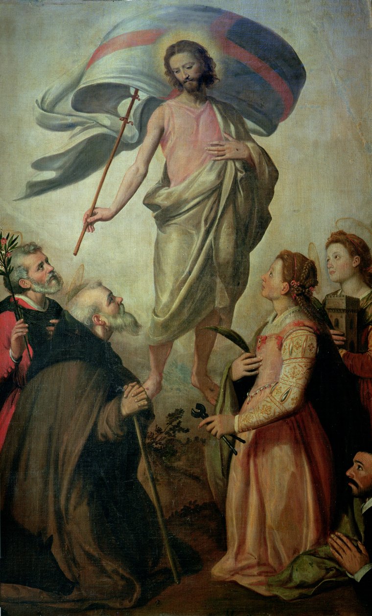 基督升天，1595年 作者 桑蒂·迪托（Santi di Tito）