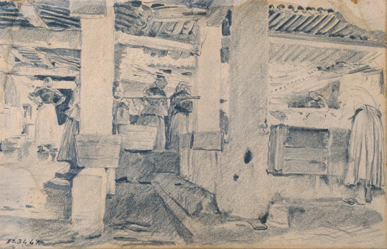 洗衣店内部 作者 圣地亚哥·鲁西诺（SantiagoRusiñol）