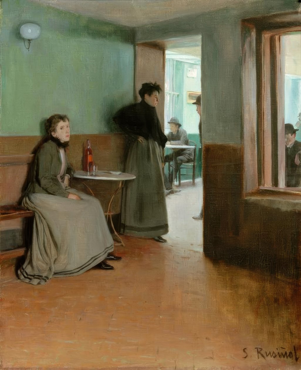 Aquarium (Inneres eines Cafés) 作者 圣地亚哥·鲁西诺（SantiagoRusiñol）