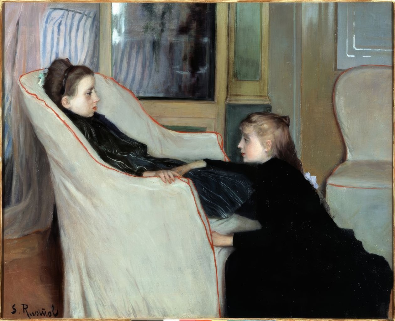 The Girl Convalescent 作者 圣地亚哥·鲁西诺（SantiagoRusiñol）