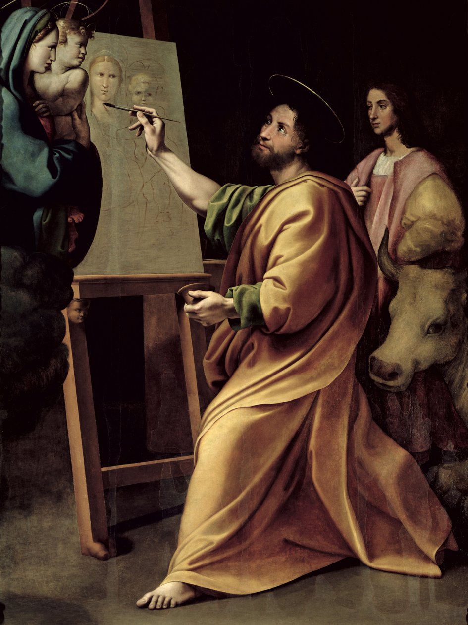 圣路加画圣母 作者 拉斐尔（Raffaello Sanzio Raphael）