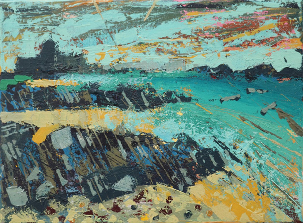 Abbey (acrylic on canvas) 作者 莎拉·海沃德