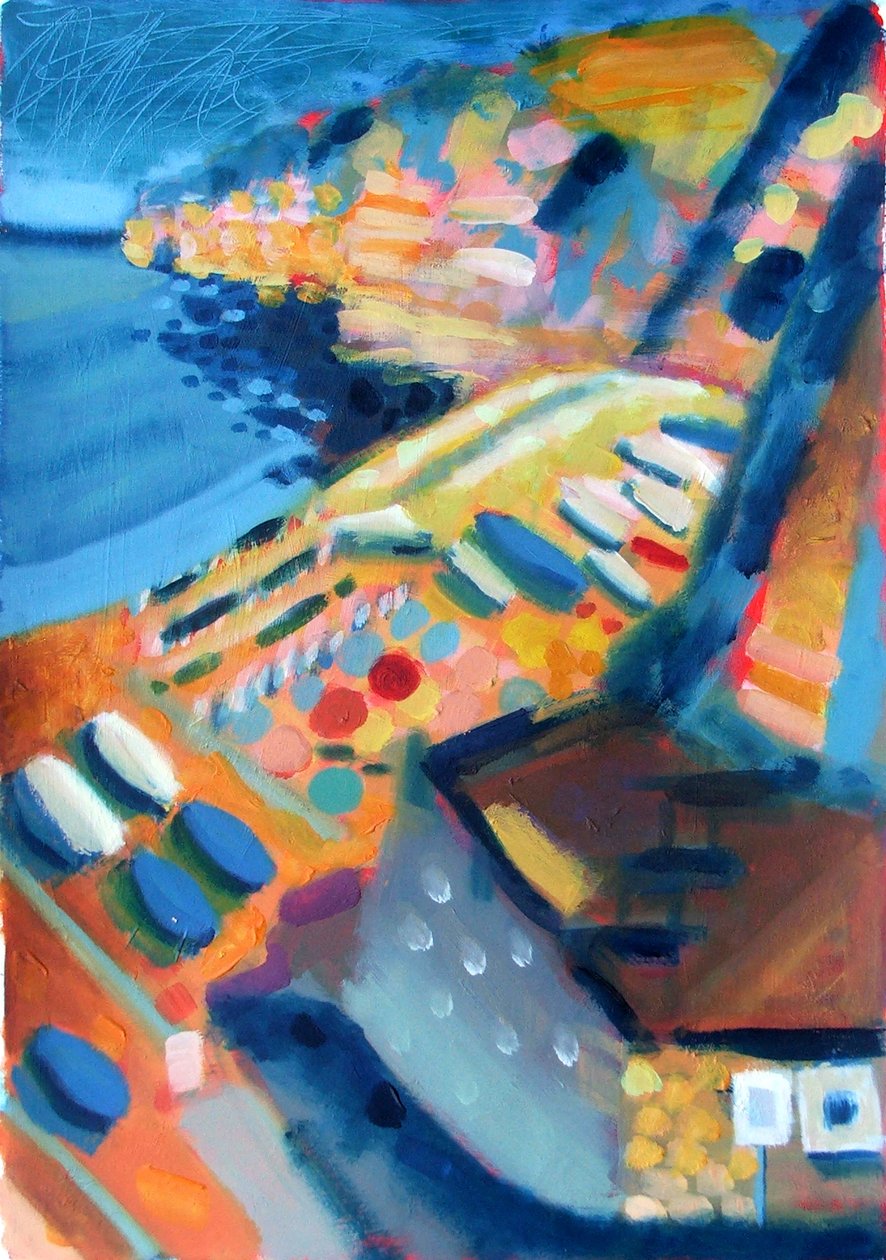 海岸（船上的丙烯酸） 作者 莎拉·海沃德
