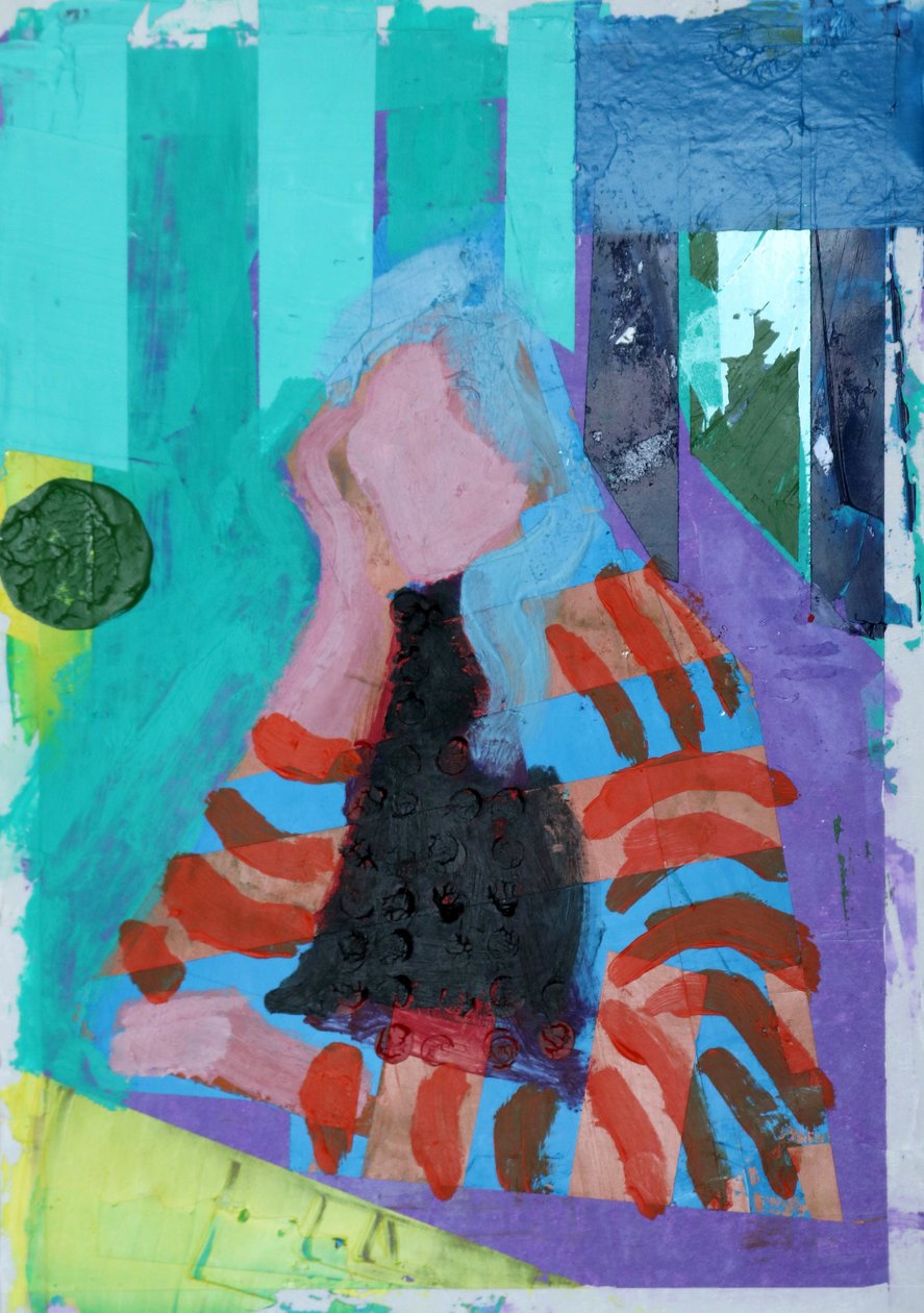 Elle #10, 2020 (acrylic on paper) 作者 莎拉·海沃德