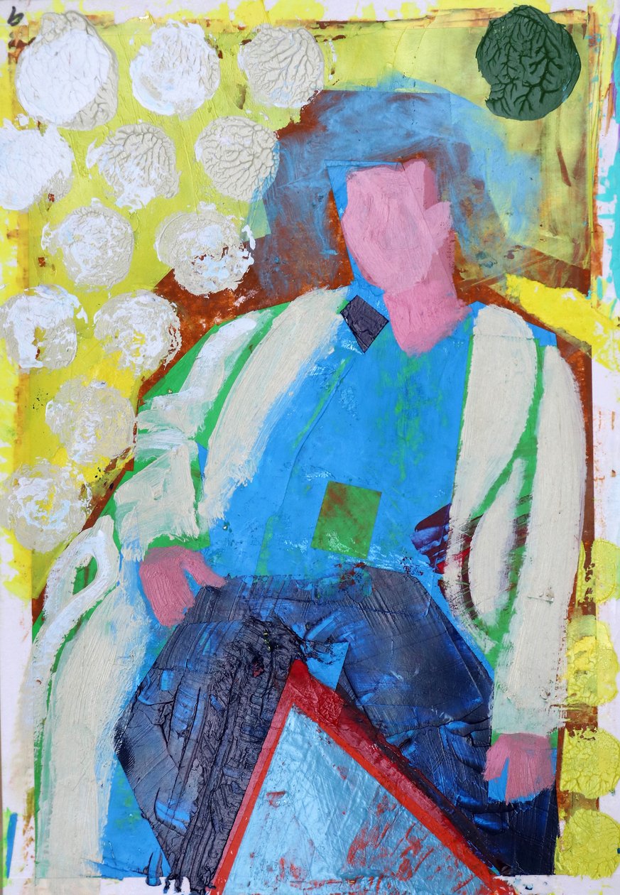Elle #9, 2020 (acrylic on paper) 作者 莎拉·海沃德