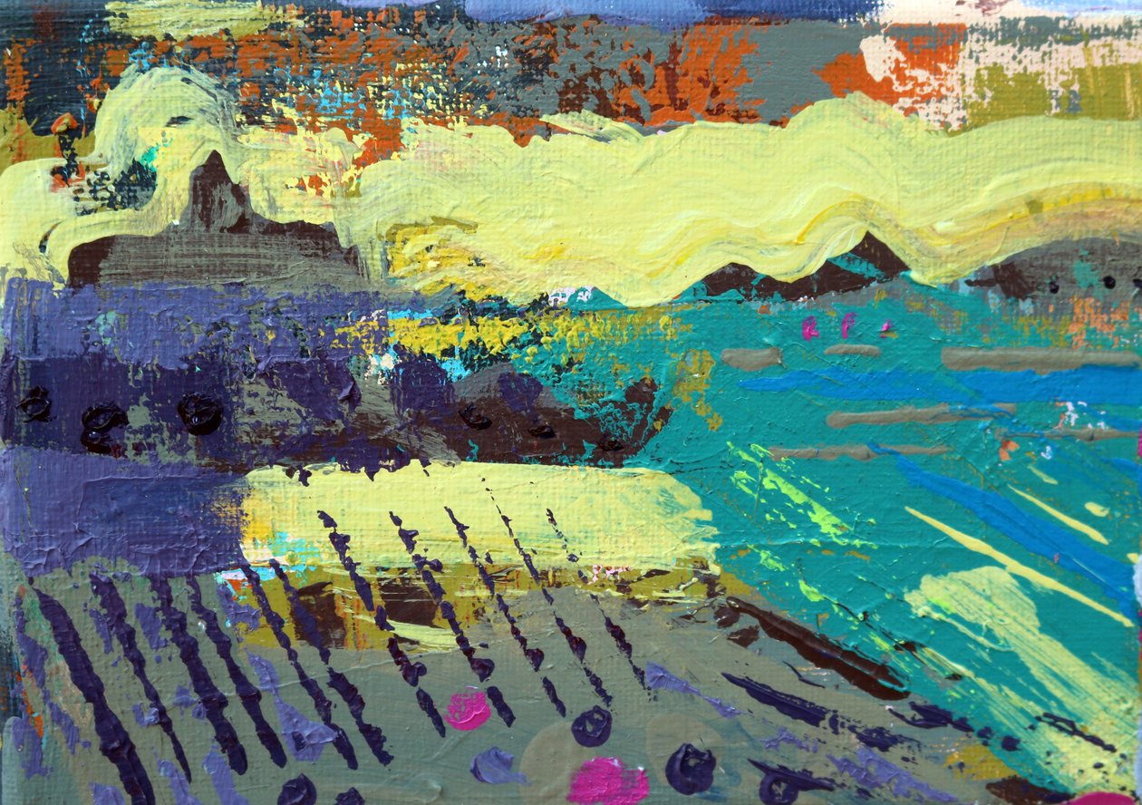 Iona abbey I (acrylic on canvas) 作者 莎拉·海沃德