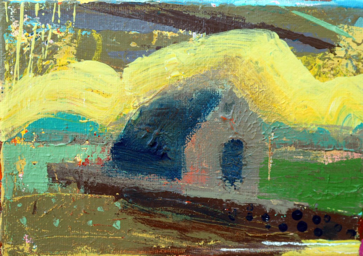 Iona chapel II (acrylic on canvas) 作者 莎拉·海沃德