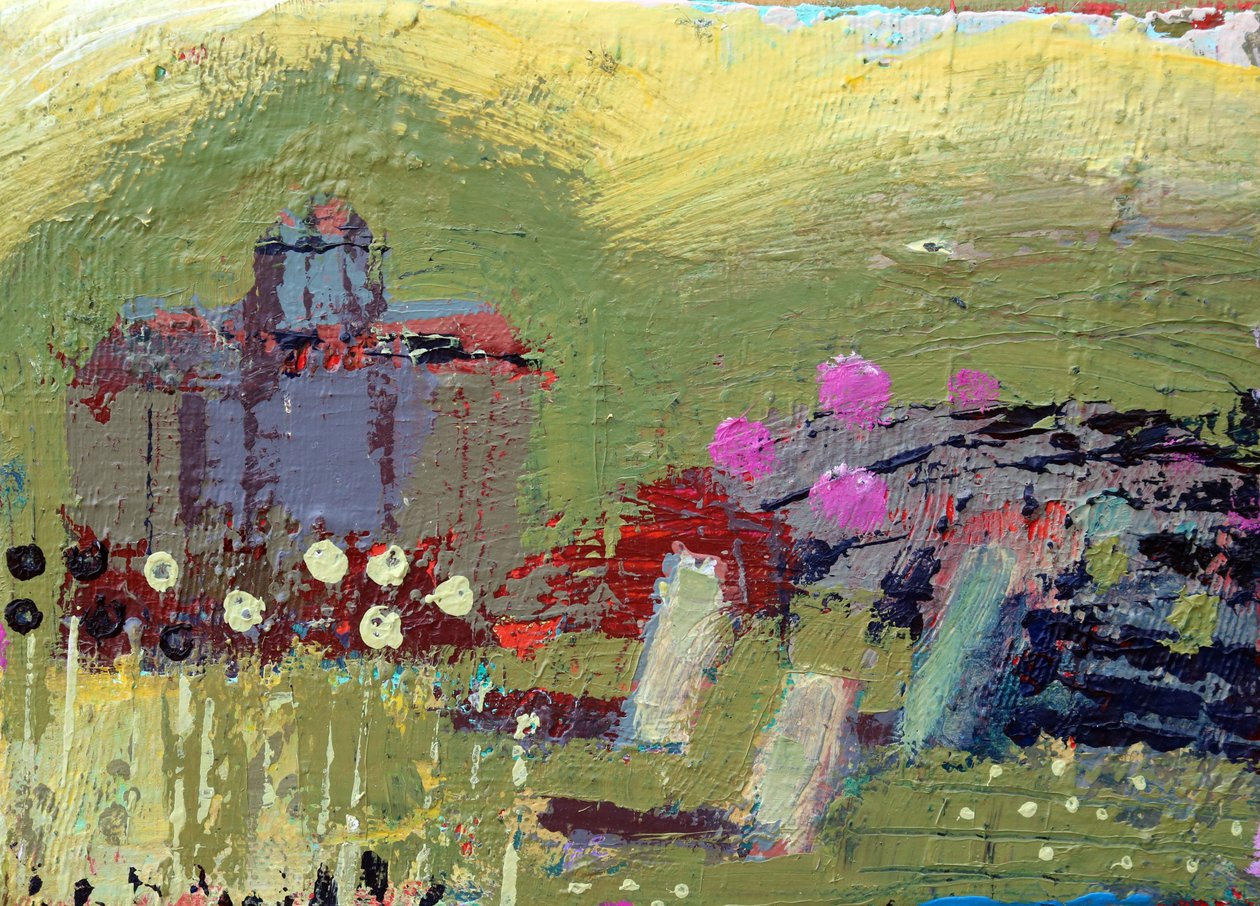 Iona landscape II, 2019 (acrylic on canvas) 作者 莎拉·海沃德
