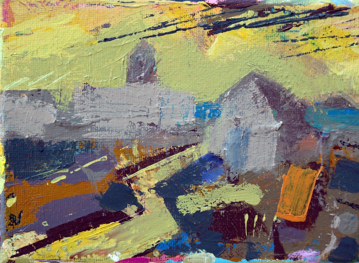 Iona path (acrylic on canvas) 作者 莎拉·海沃德